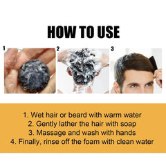 Polygonum Multiflorum Black Hair Shampoo Soap