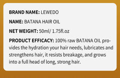 Lewedo Naturals Batana Oil – Pure Hair Growth & Anti-Hair Loss Care