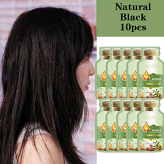 Herbal Hair Dye Shampoo – Natural Gray & White Hair Coverage with Plant Extracts