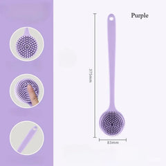 Silicone Back Scrubber Brush – Exfoliating Bath & Shower Body Massager