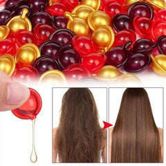 Hair Vitamin Capsules with Keratin Oil