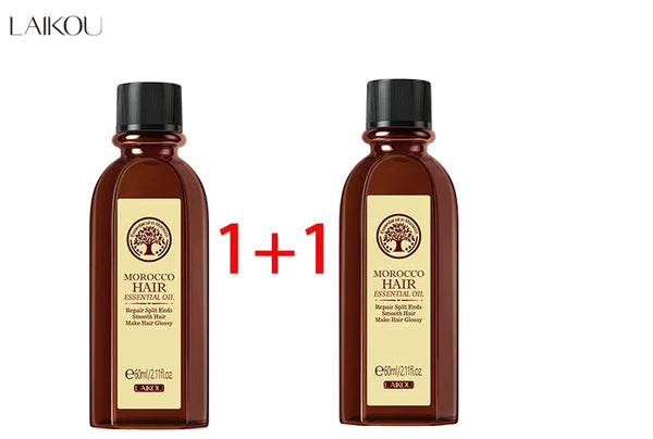 LAIKOU Morocco Argan Hair Oil – Nourishing Repair for Dry & Damaged Hair (60ml)