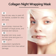 Collagen Overnight Peel-Off Mask – Hydrating Korean Night Care Set