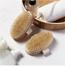 Exfoliating Wooden Body Massage Shower Brush
