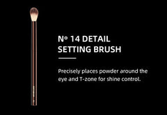 Hourglass Vegan Travel Brush Set – 7 Face & Eye Brushes with Bag