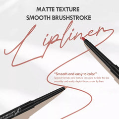 12-Color Waterproof Matte Lipliner Set – Long-Lasting Non-Stick Pencils