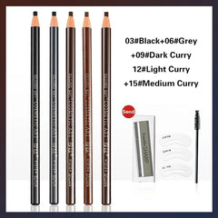 5pcs Microblading Eyebrow Pencil Set – Waterproof Tattoo Brow Pen