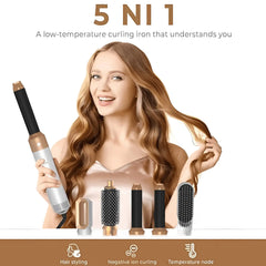5-in-1 Hair Dryer Hot Air Comb