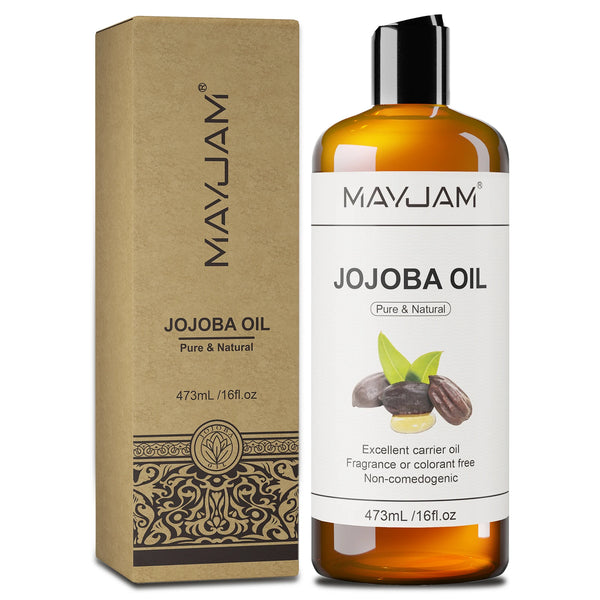 MAYJAM 473ml Carrier Oil Blend – Castor, Jojoba, Grapeseed & Coconut for Skin & Hair