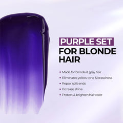 Karseell Purple Hair Mask – Professional Purple Shampoo for Blonde, Silver & Gray Hair